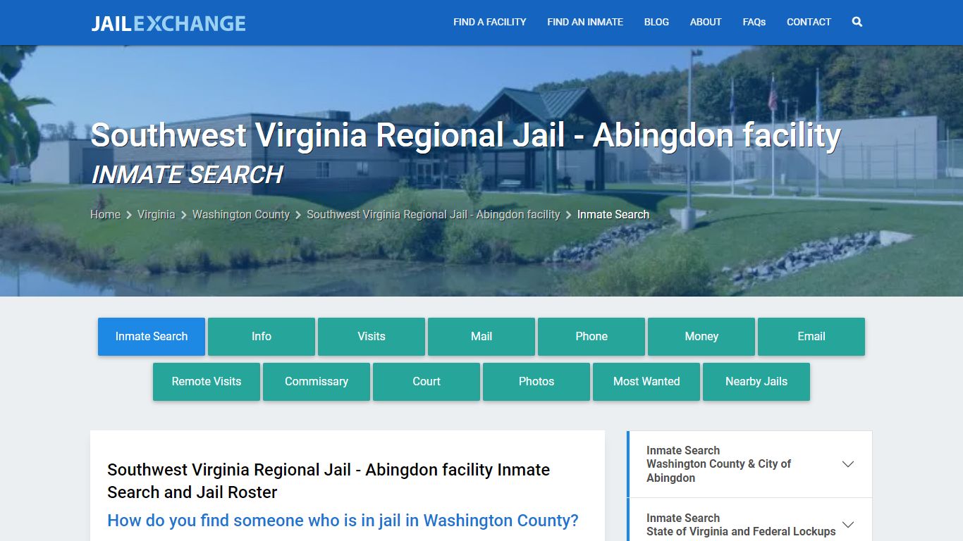 Inmate Search: Roster & Mugshots - Southwest Virginia Regional Jail ...